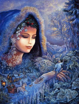 Fantasía popular Painting - JW diosas espíritu del invierno Fantasía